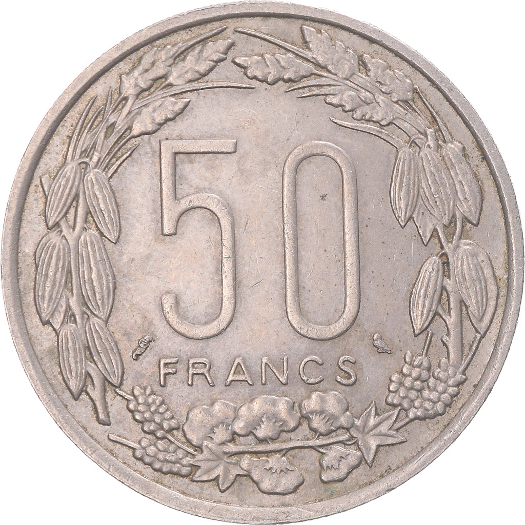 Coin, Chad, 50 Francs, 1961