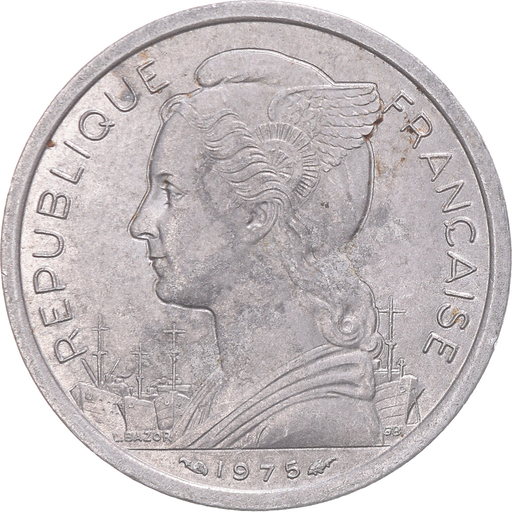 Moneda, TERRITORIO FRANCÉS DE LOS AFARS E ISSAS, 2 Francs, 1975