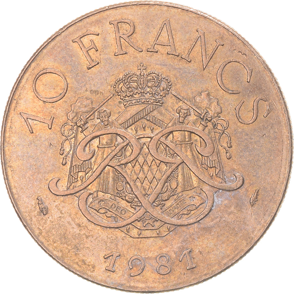Münze, Monaco, 10 Francs, 1981