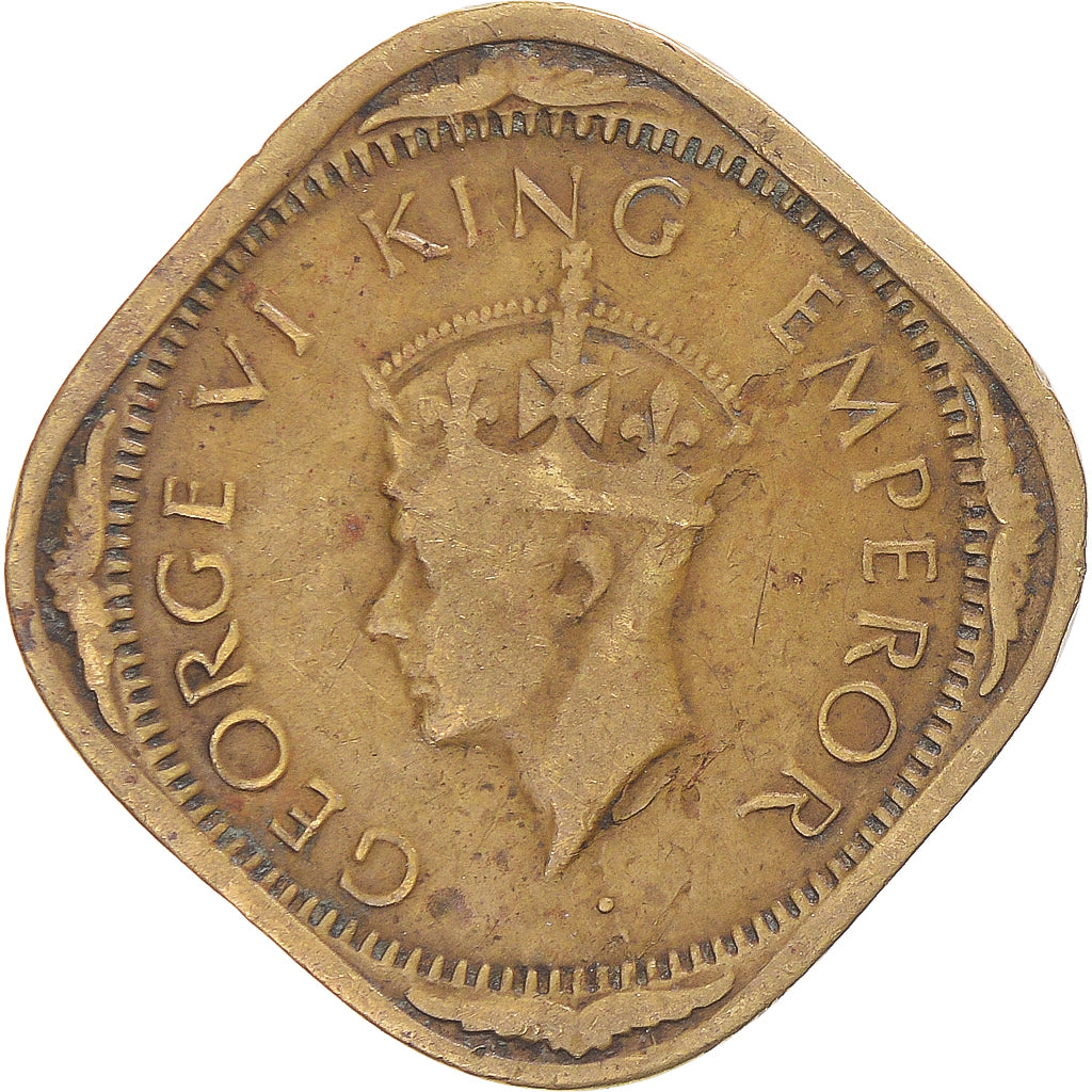 Moneda, India, 2 Annas, 1942