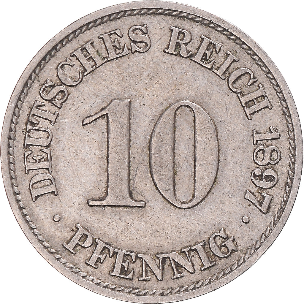 Coin, Germany, 10 Pfennig, 1897