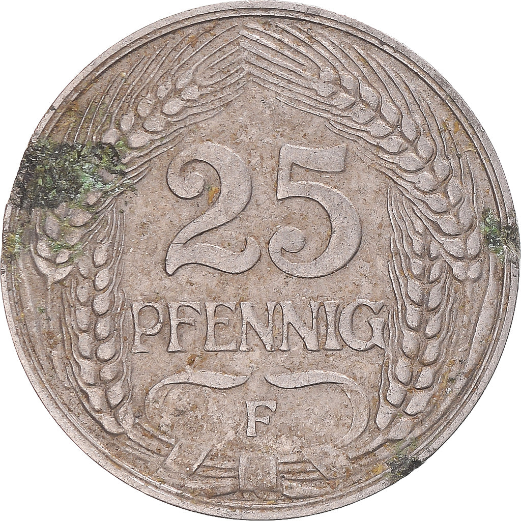 Moneta, Germania, 25 Pfennig, 1909