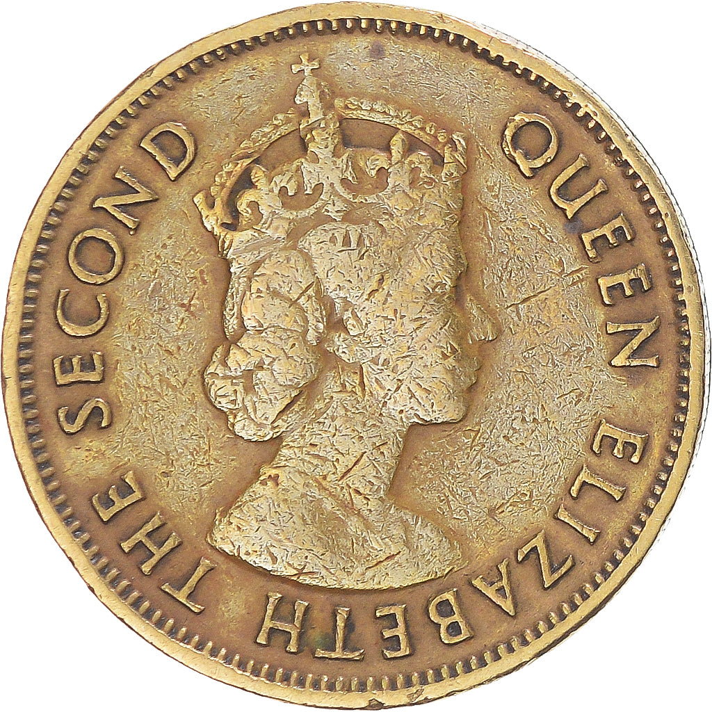 Moeda, Hong Kong, 10 Cents, 1960