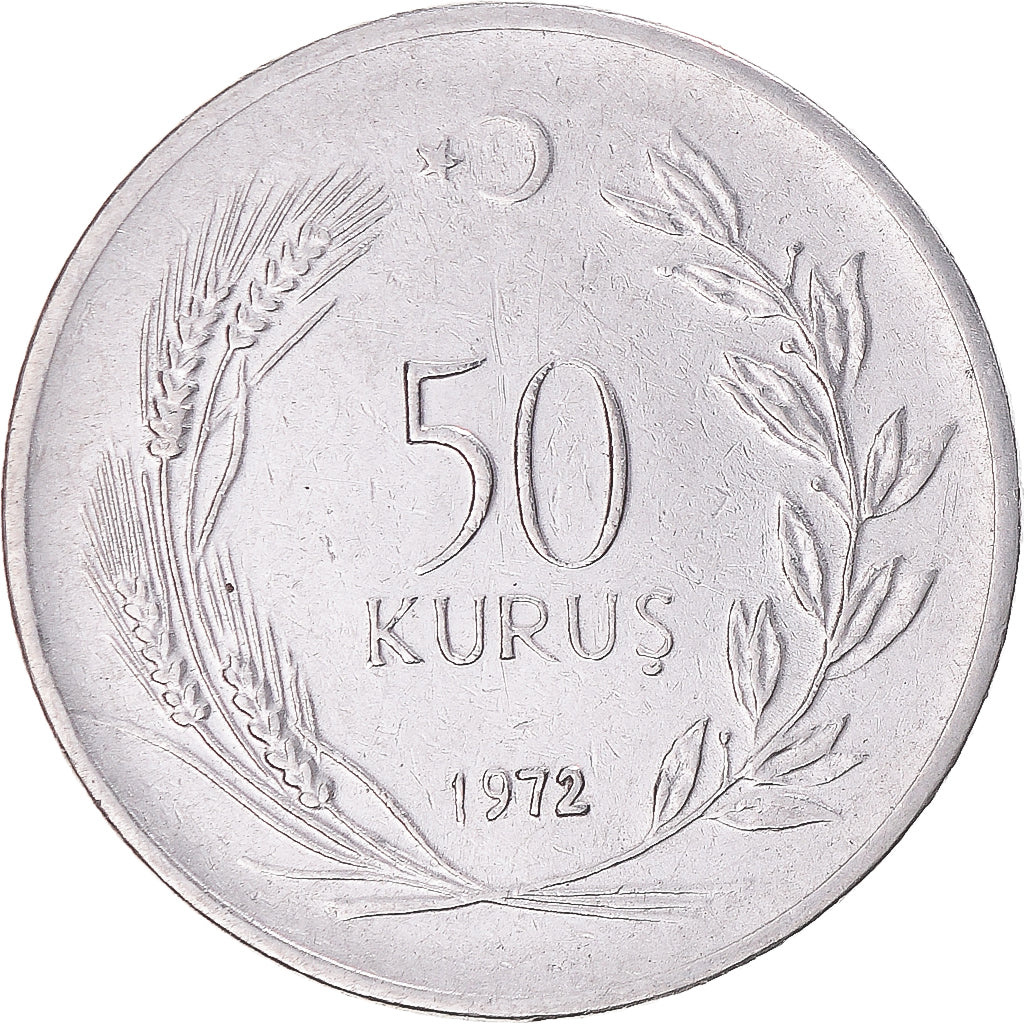 Moneta, Turcja, 50 Kurus, 1972