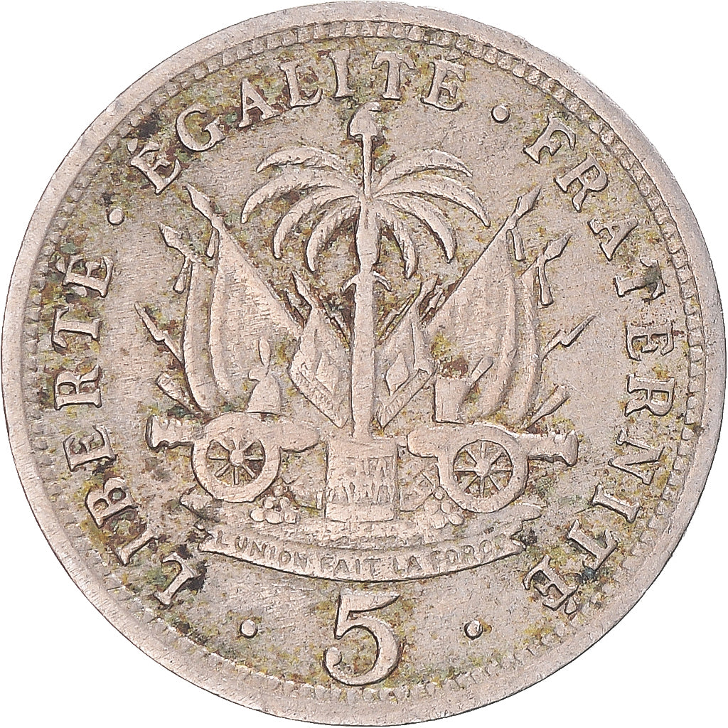 Munten, Haïti, 5 Centimes, 1905