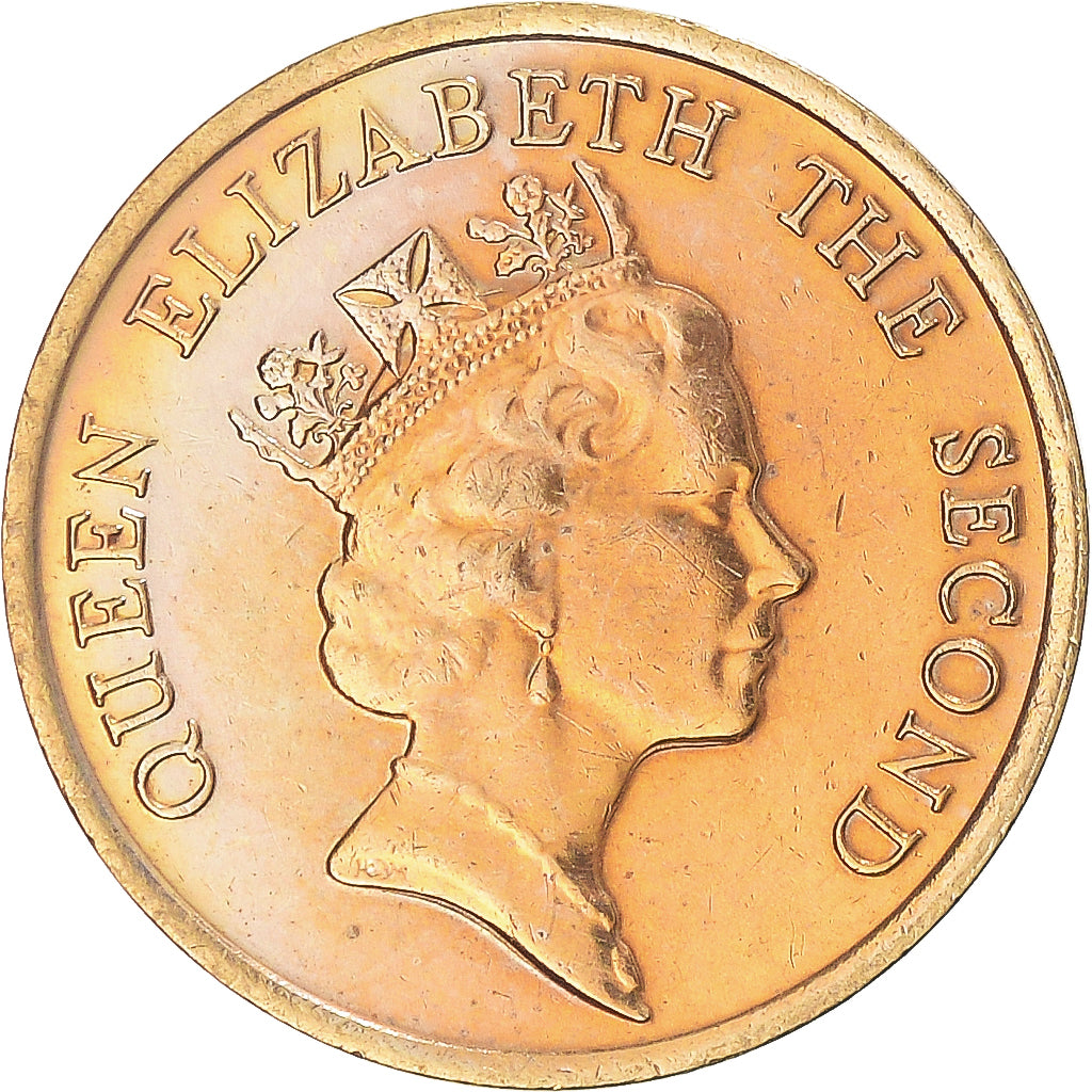 Moneda, Hong Kong, 10 Cents, 1991