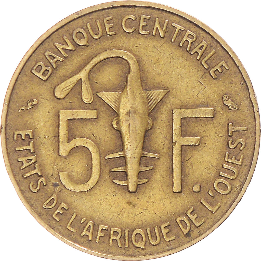 Munten, West Afrikaanse Staten, 5 Francs, 1960