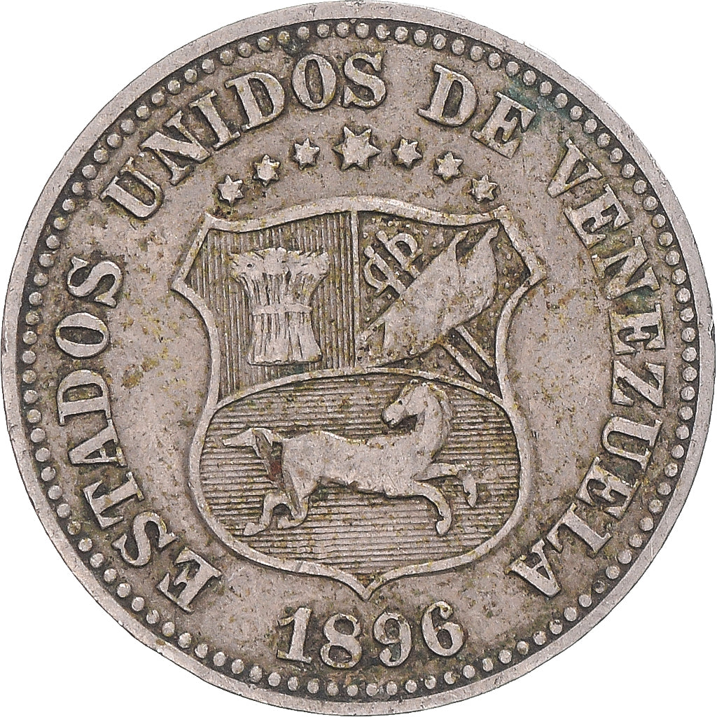 Moneda, Venezuela, 5 Centimos, 1896