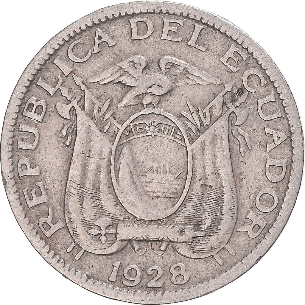 Monnaie, Équateur, 5 Centavos, Cinco, 1928