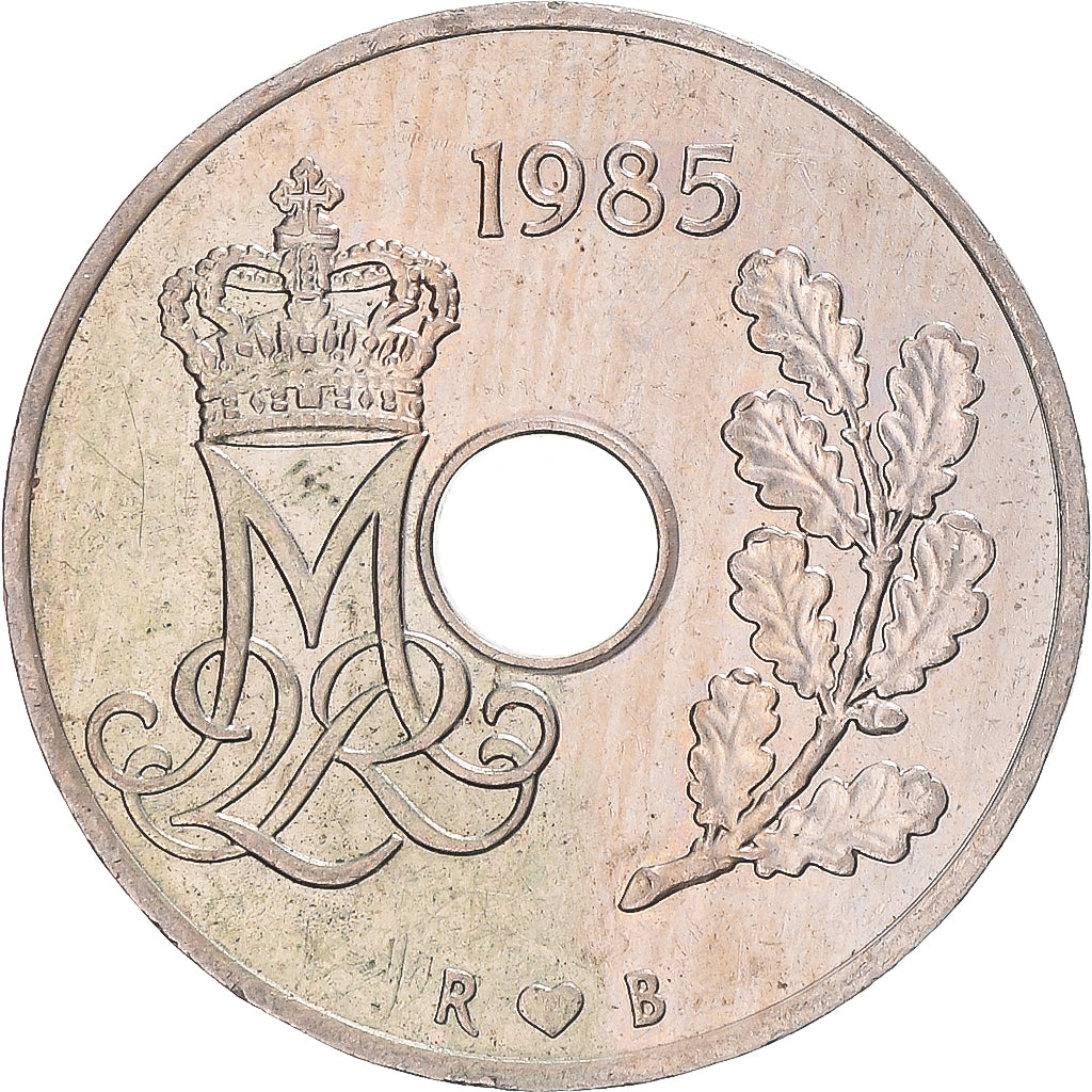 Moeda, Dinamarca, 25 Öre, 1985