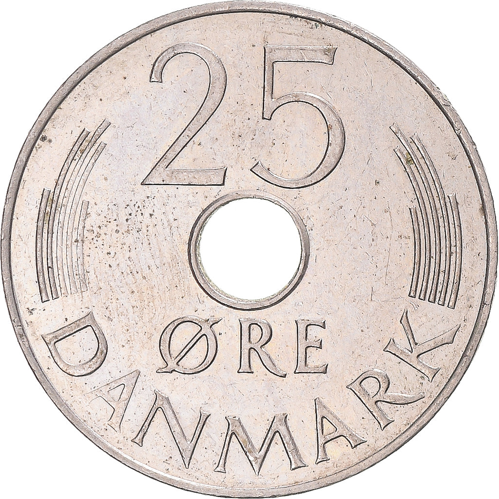 Moeda, Dinamarca, 25 Öre, 1985