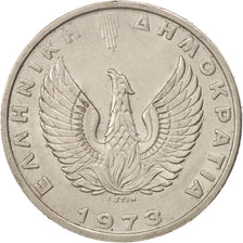 GREECE, 20 Drachmai, 1973, KM #112, AU(50-53), Copper-Nickel, 29, 10.90