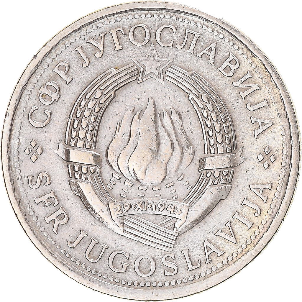 Münze, Jugoslawien, Dinar, 1977