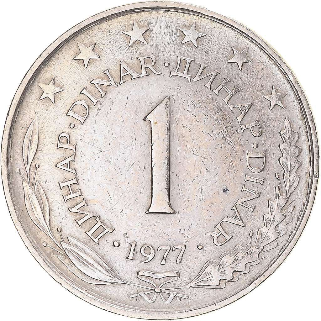 Münze, Jugoslawien, Dinar, 1977