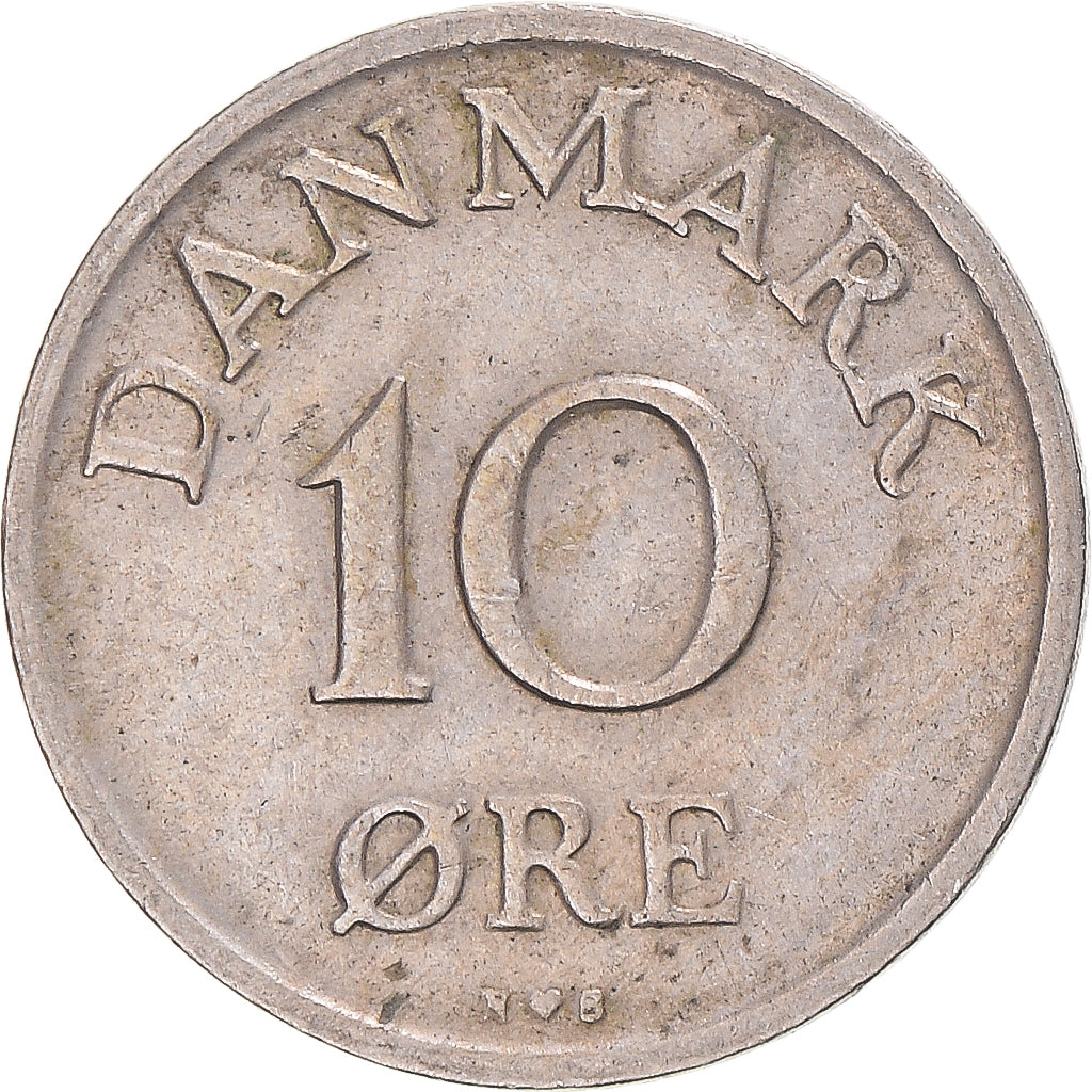 Moneda, Dinamarca, 10 Öre, 1948