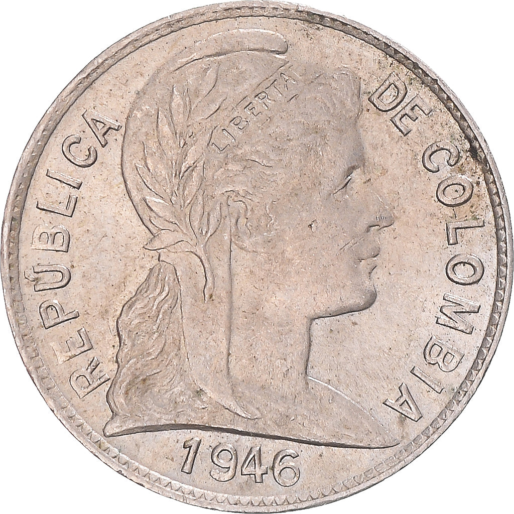 Coin, Colombia, 2 Centavos, 1946