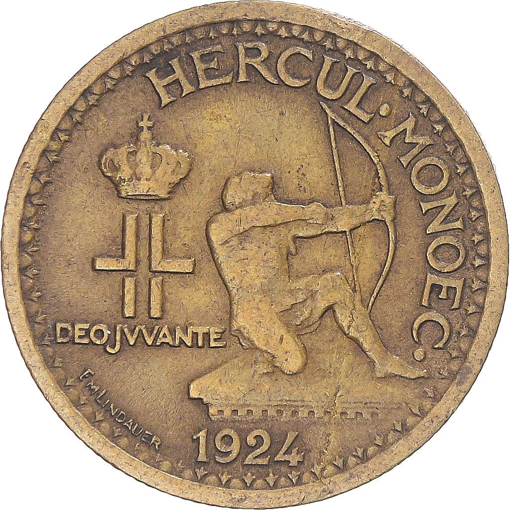 Coin, Monaco, 50 Centimes, 1924