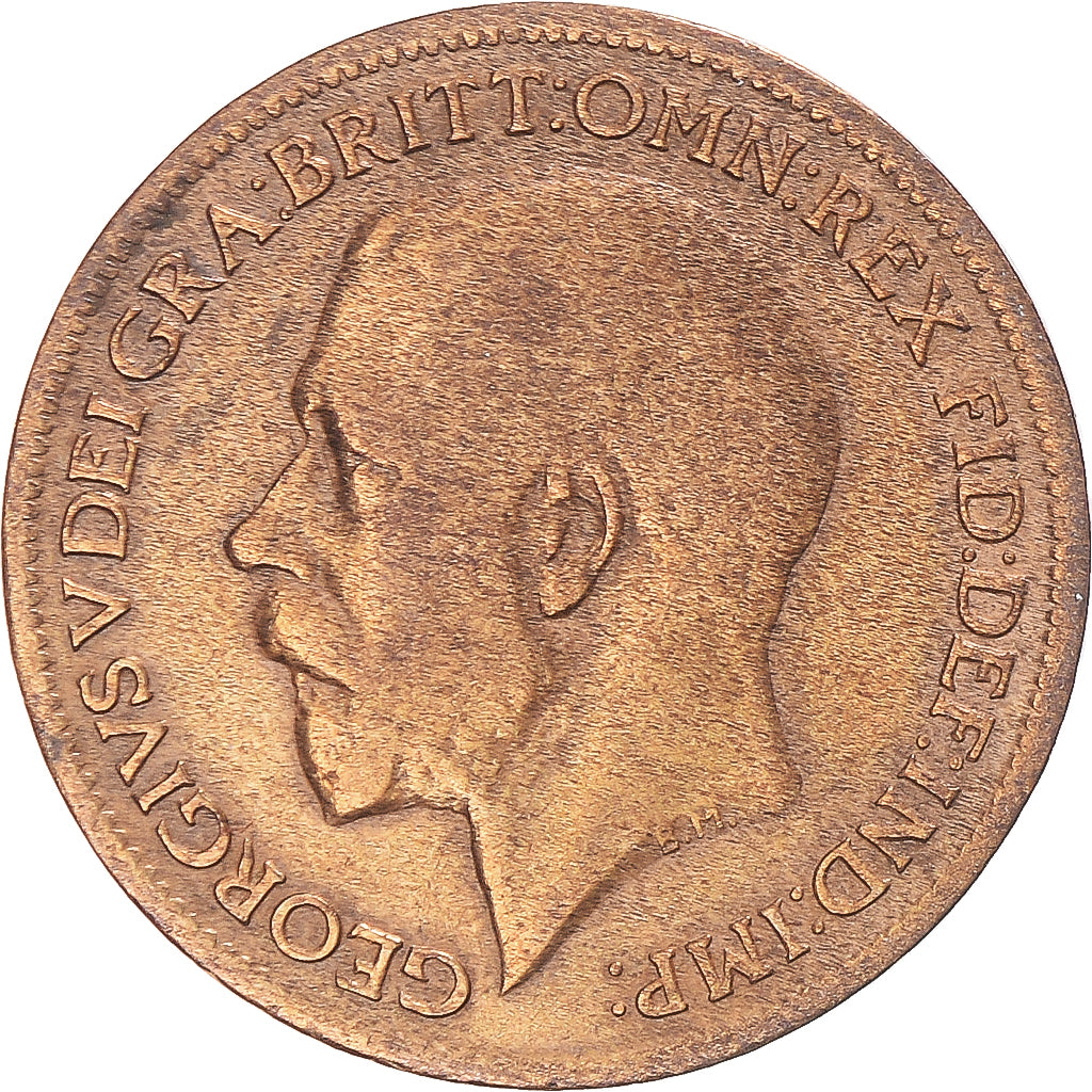 Munten, Groot Bretagne, Farthing, 1914