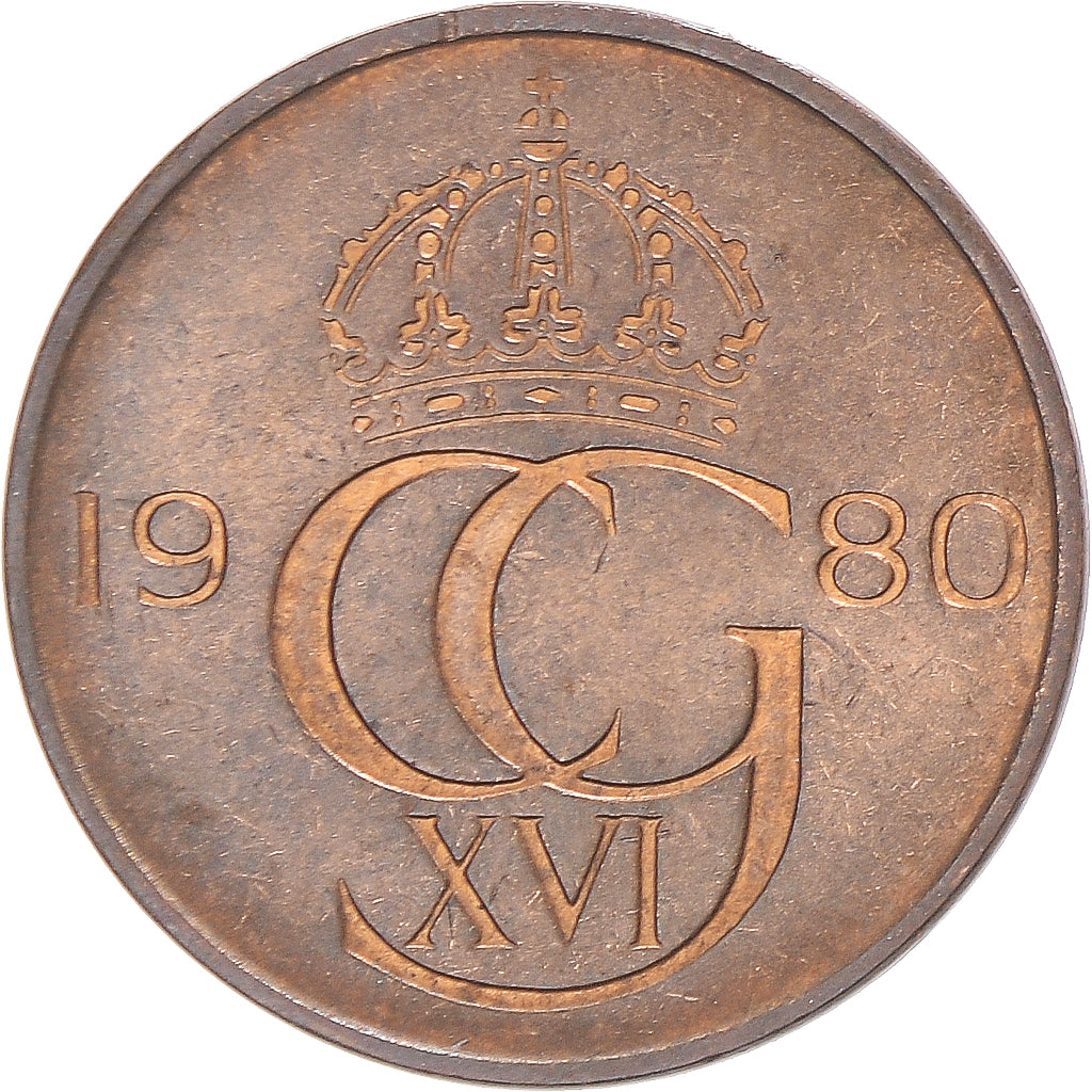 Moneta, Svezia, 5 Öre, 1980