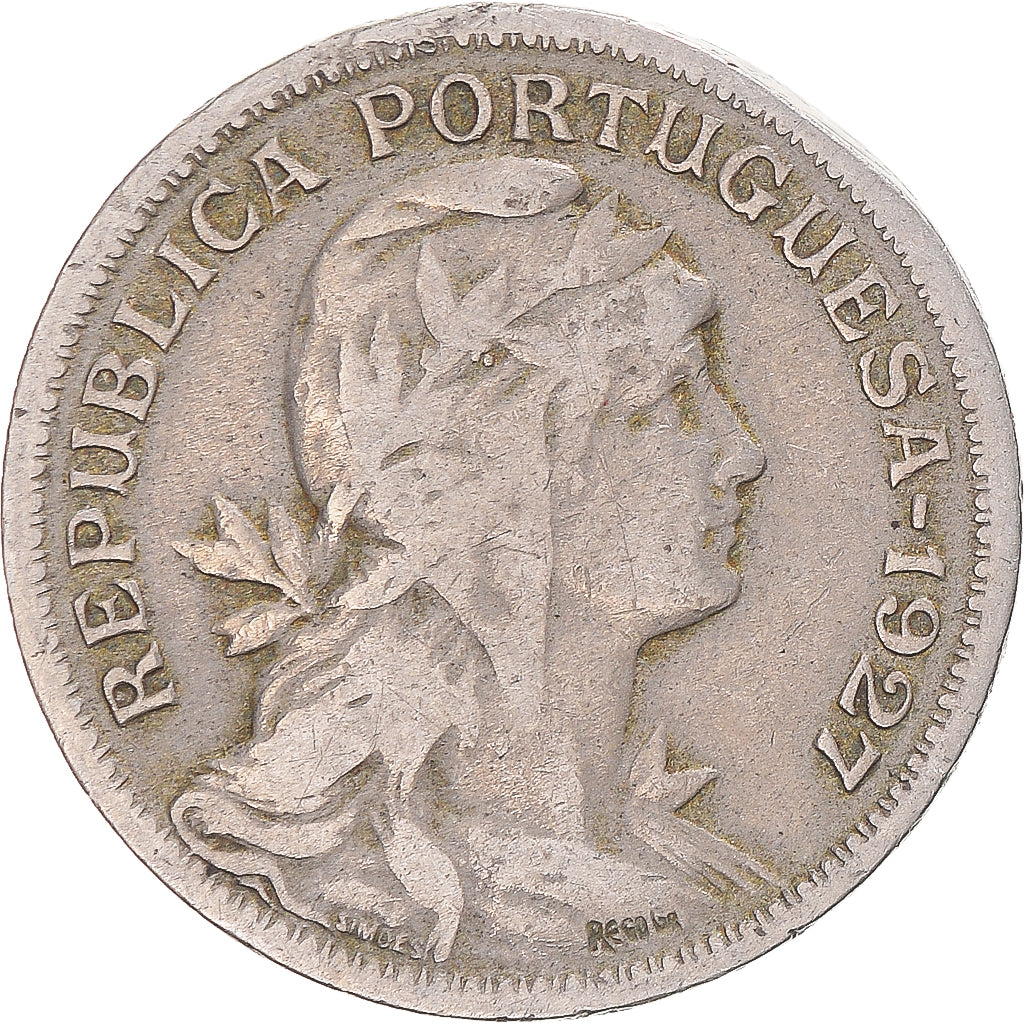 Moneda, Portugal, 50 Centavos, 1927