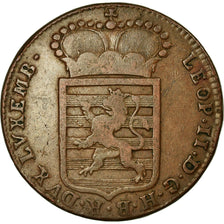 Moneta, Lussemburgo, Leopold II, Sol, 1790, G, BB, Rame, KM:15