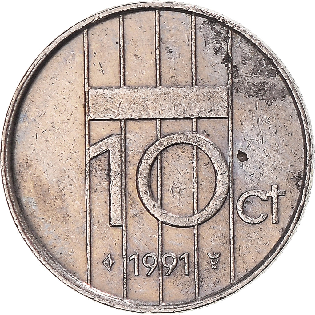 Moneta, Holandia, 10 Cents, 1991