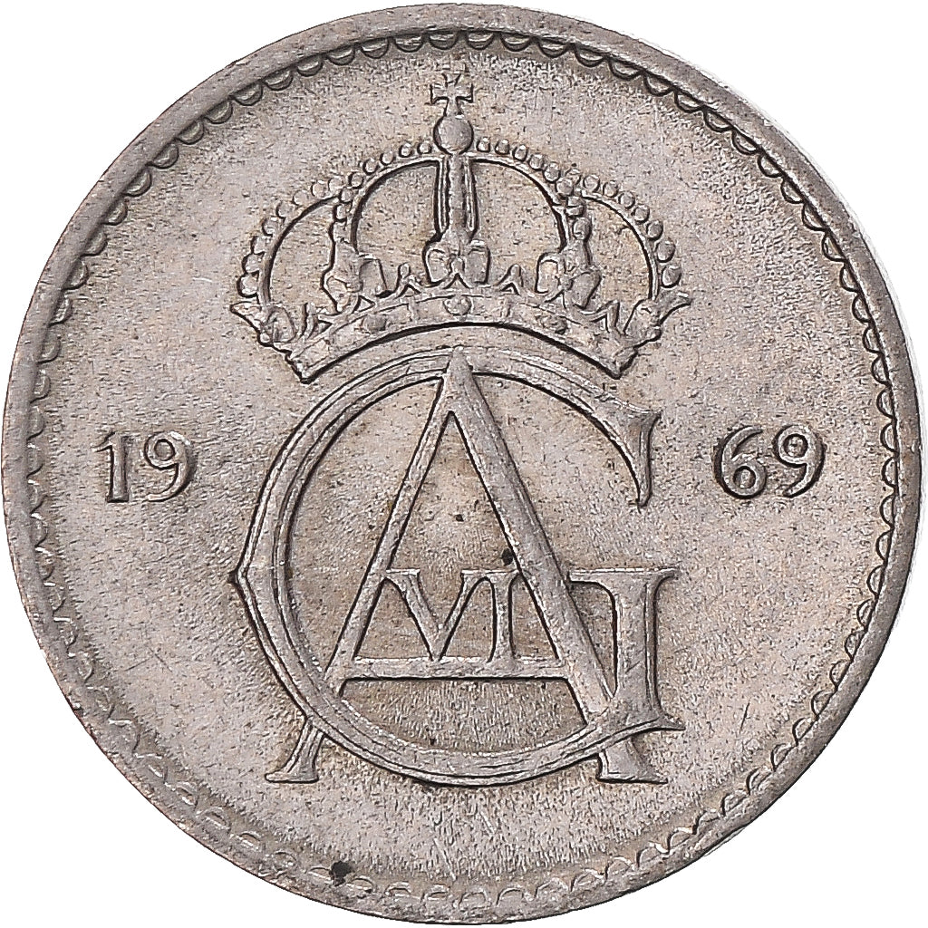 Moneda, Suecia, 10 Öre, 1969