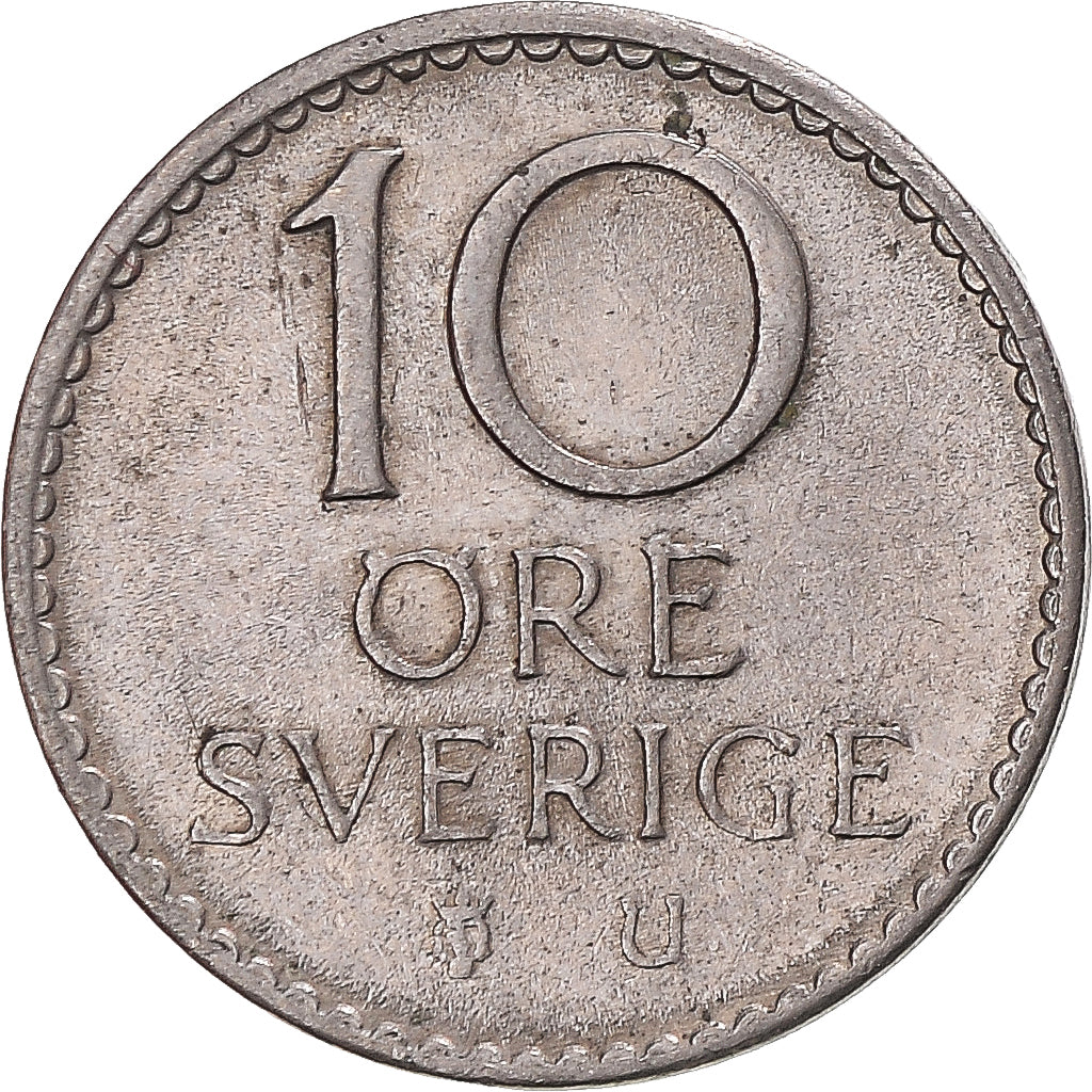 Moneda, Suecia, 10 Öre, 1969