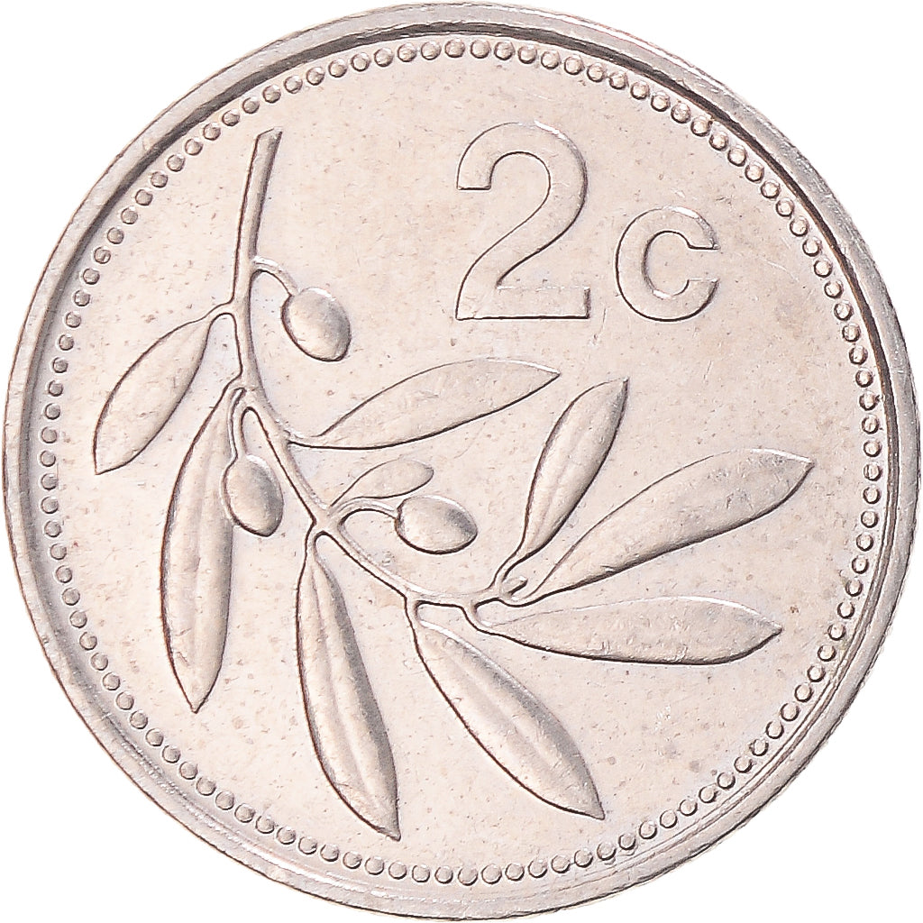 Münze, Malta, 2 Cents, 2002