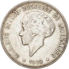 LUXEMBOURG, 10 Francs, 1929, KM #39, EF(40-45), Silver, 13.32