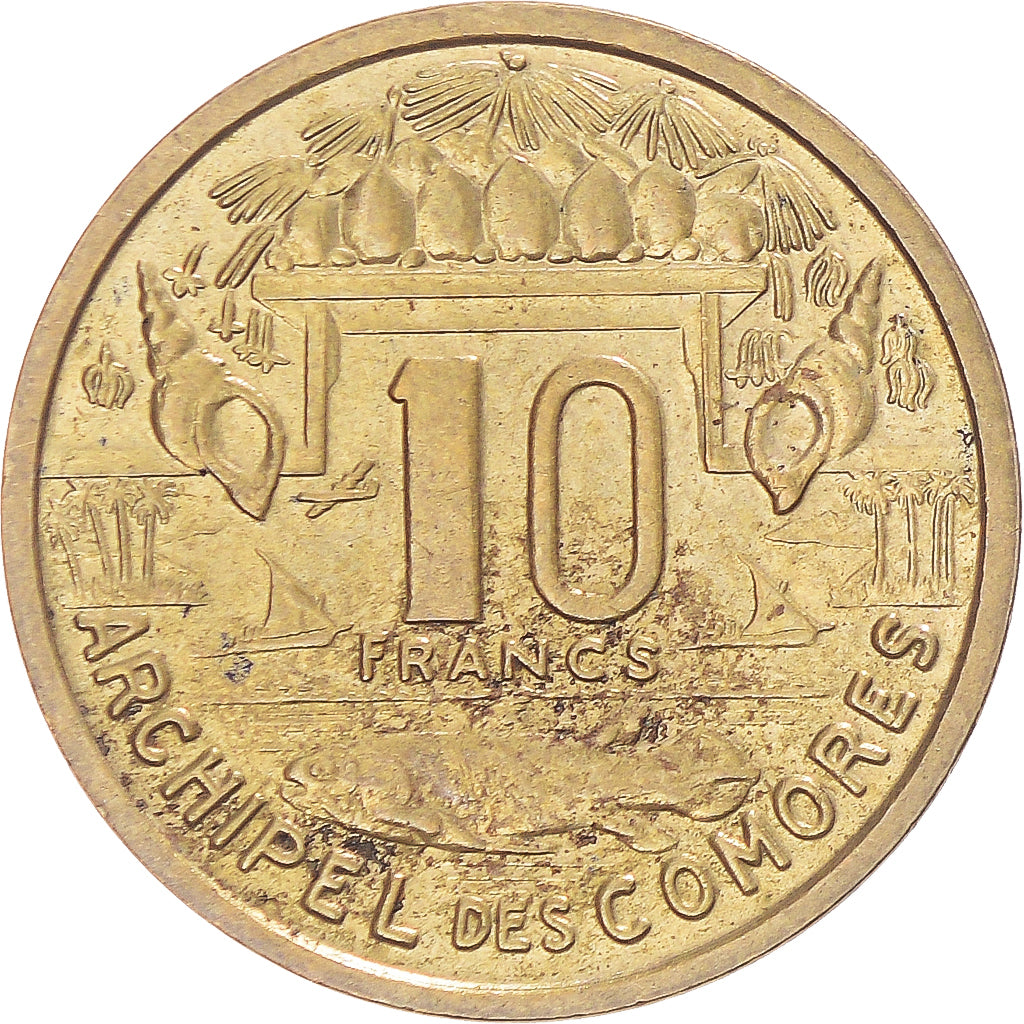 Moeda, Comores, 10 Francs, 1964