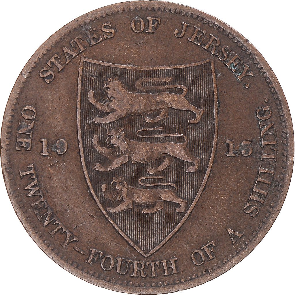 Moneda, Jersey, 1/24 Shilling, 1913