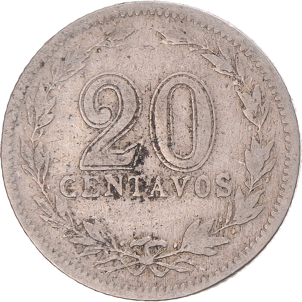 Munten, Argentinië, 20 Centavos, 1919