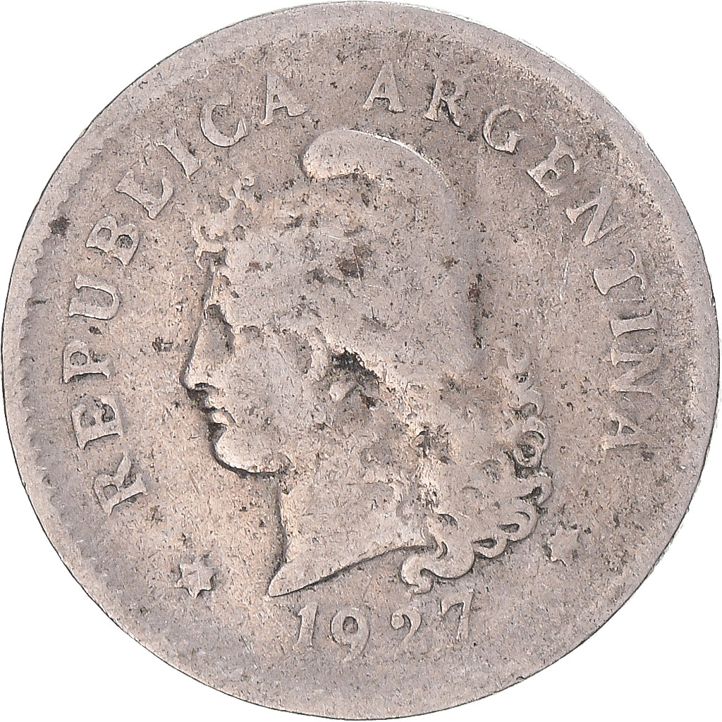 Munten, Argentinië, 10 Centavos, 1927
