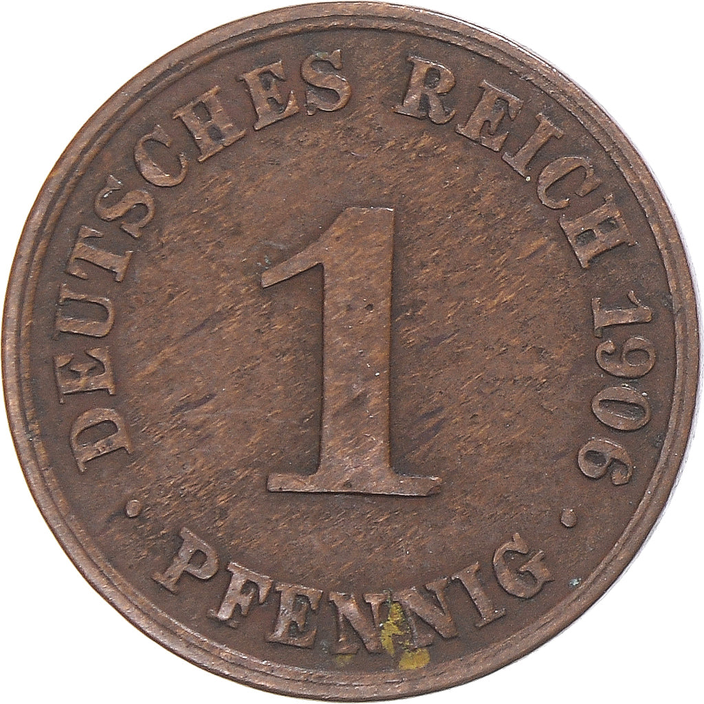 Monnaie, Allemagne, Pfennig, 1906