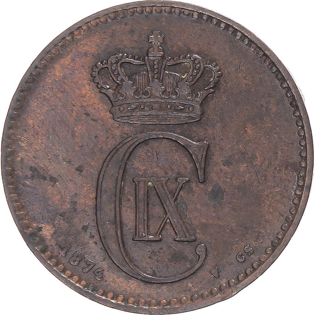 Denmark, 2 Öre, 1874
