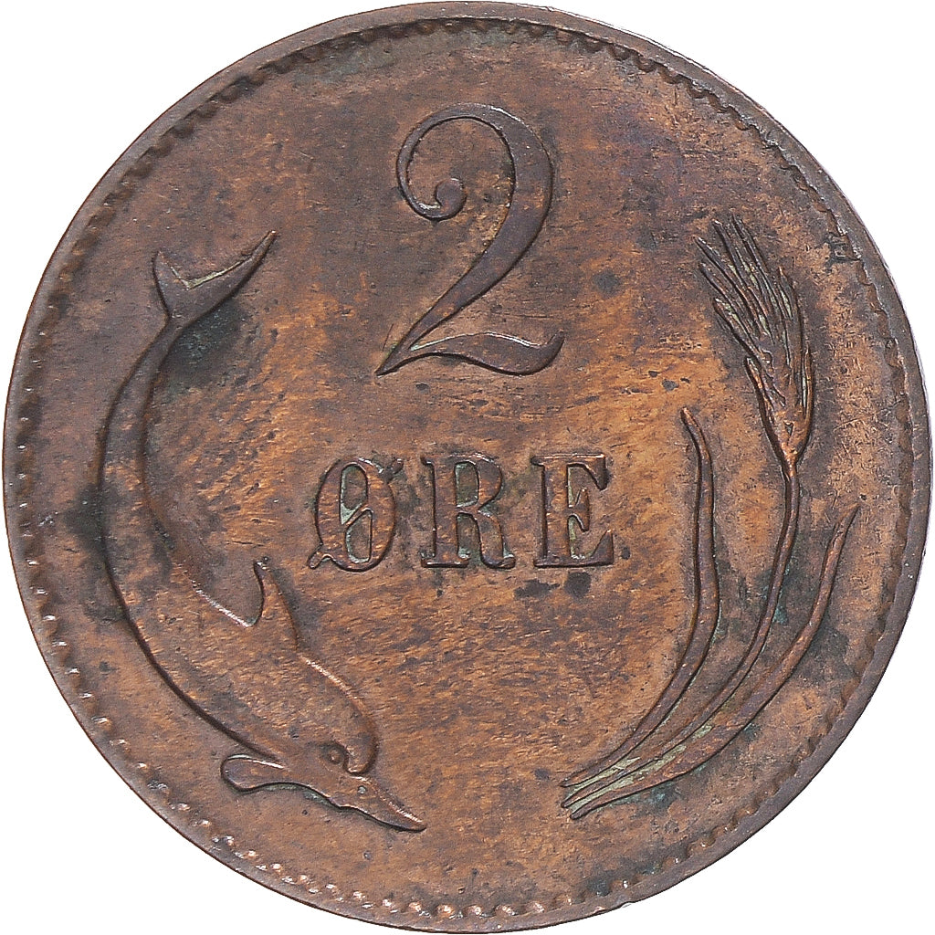 Denmark, 2 Öre, 1874