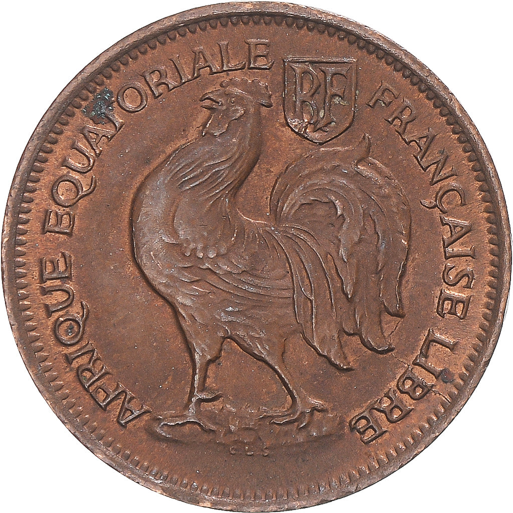 Monnaie, Afrique-Équatoriale française, 50 Centimes, 1943
