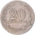 Coin, Argentina, 20 Centavos, 1921