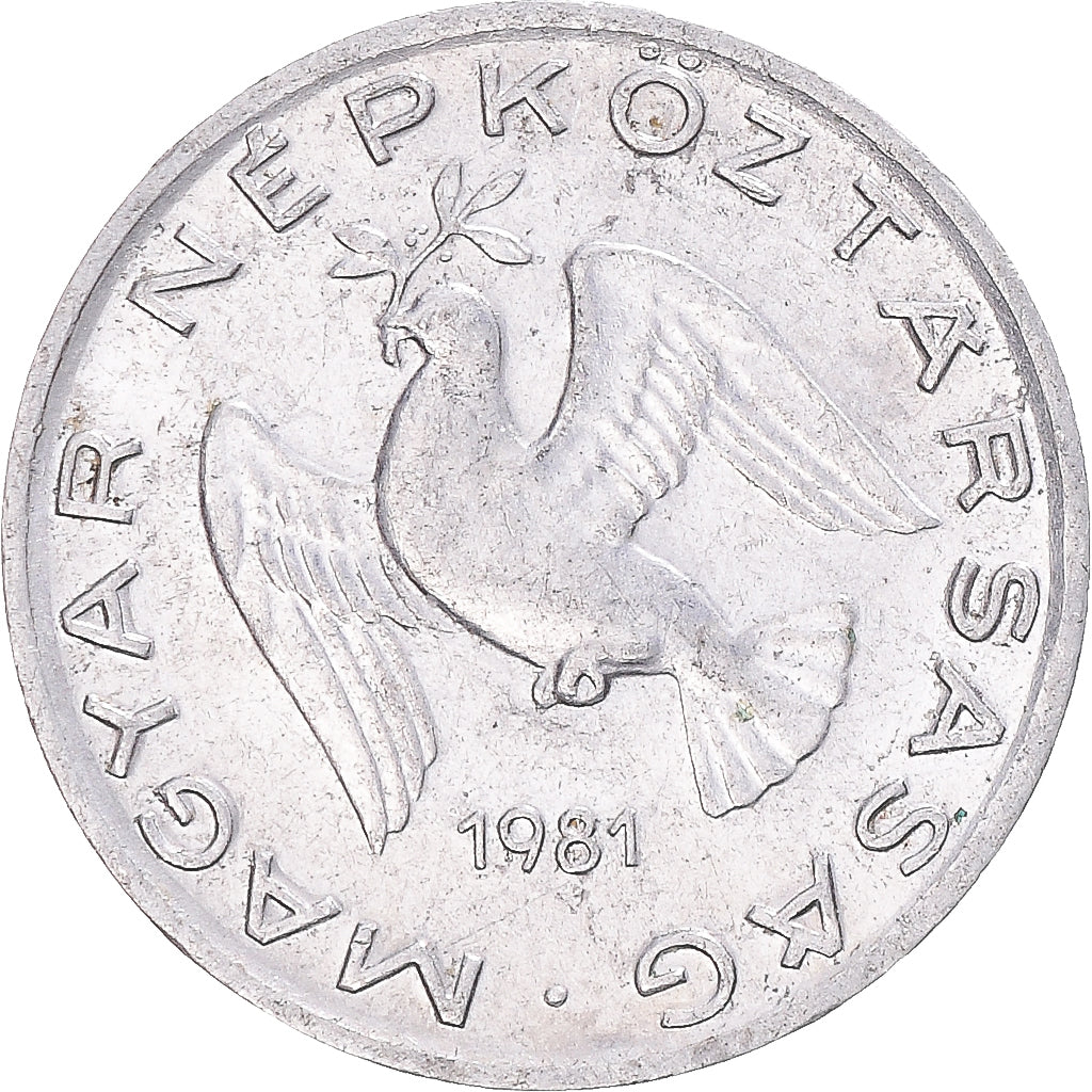 Münze, Ungarn, 10 Filler, 1981