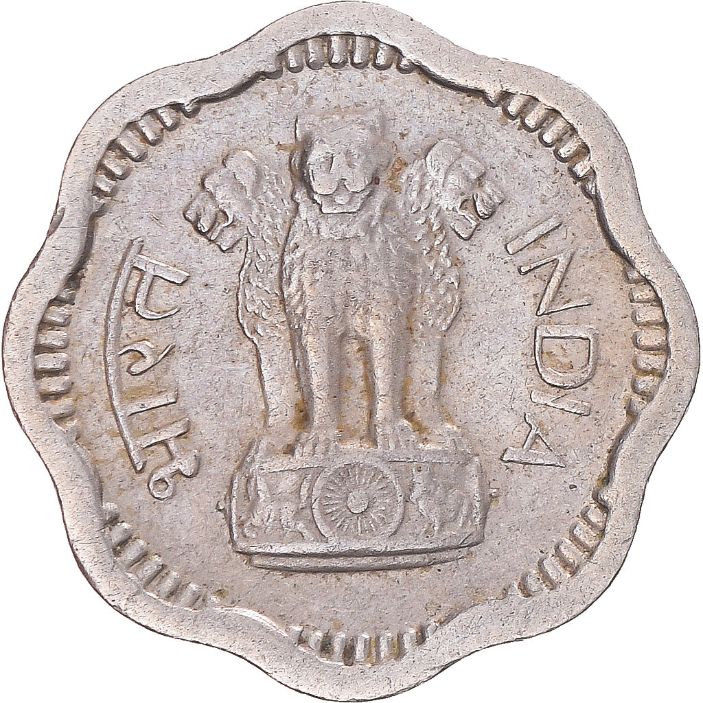 Münze, India, 2 Naye Paise, 1957
