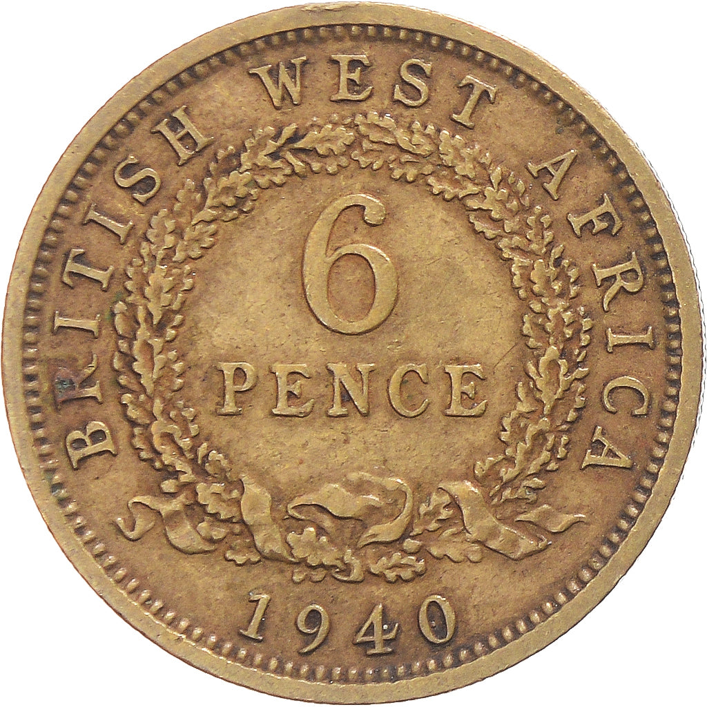Munten, BRITS WEST AFRIKA, 6 Pence, 1940