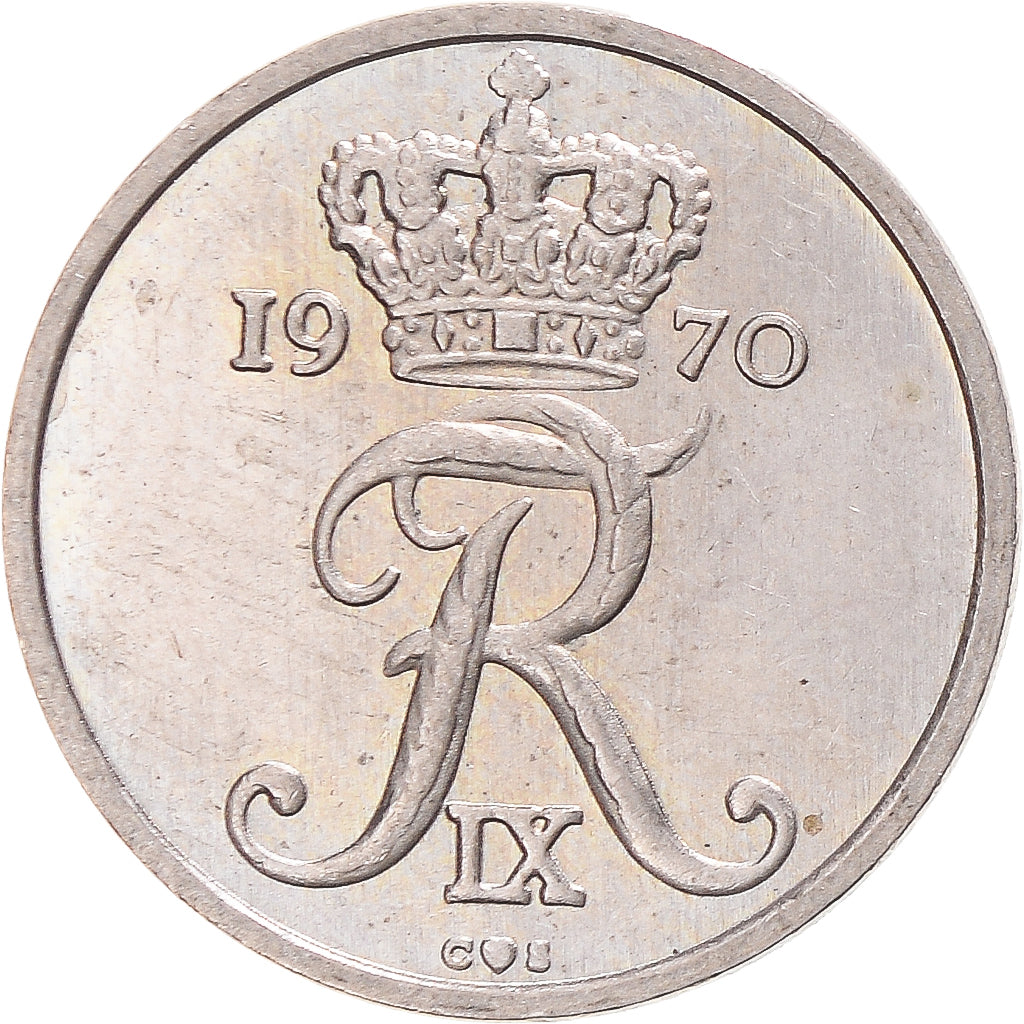Moneda, Dinamarca, 10 Öre, 1970