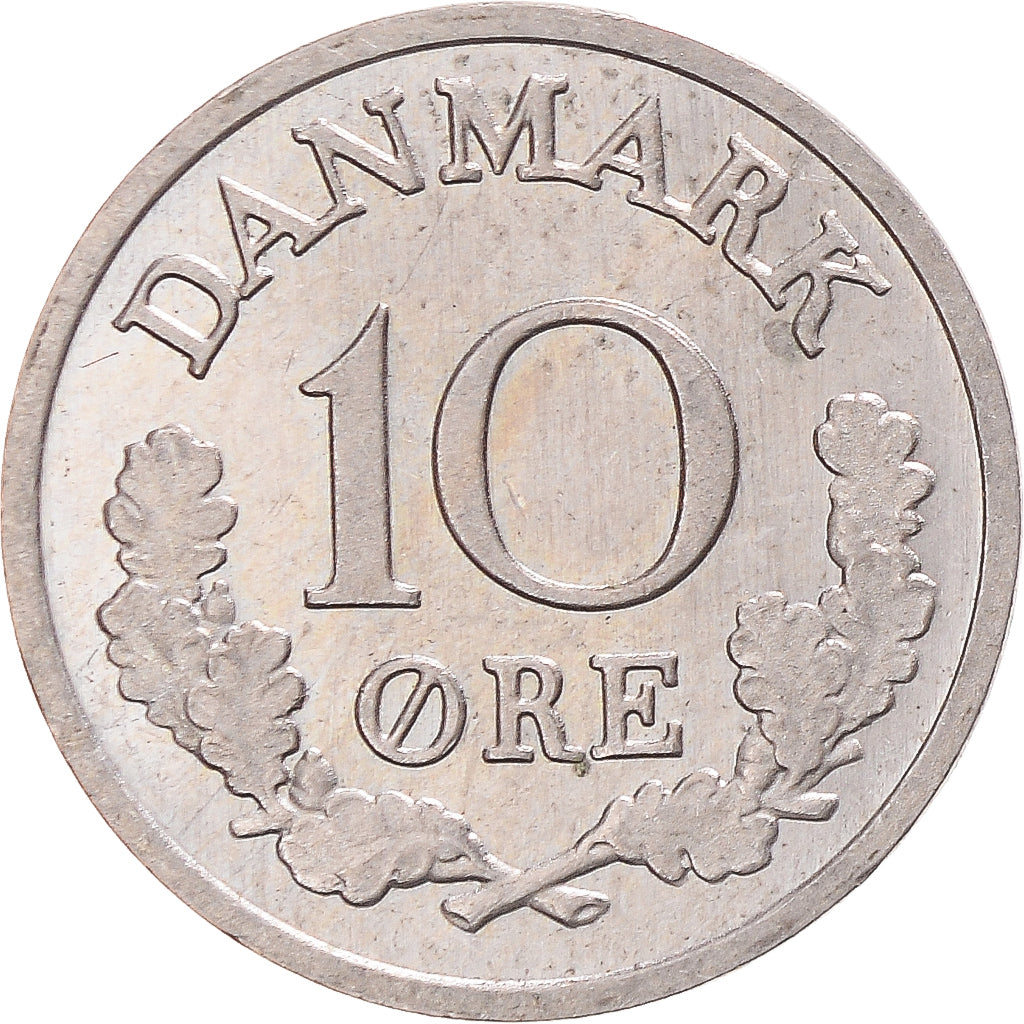 Moneda, Dinamarca, 10 Öre, 1970