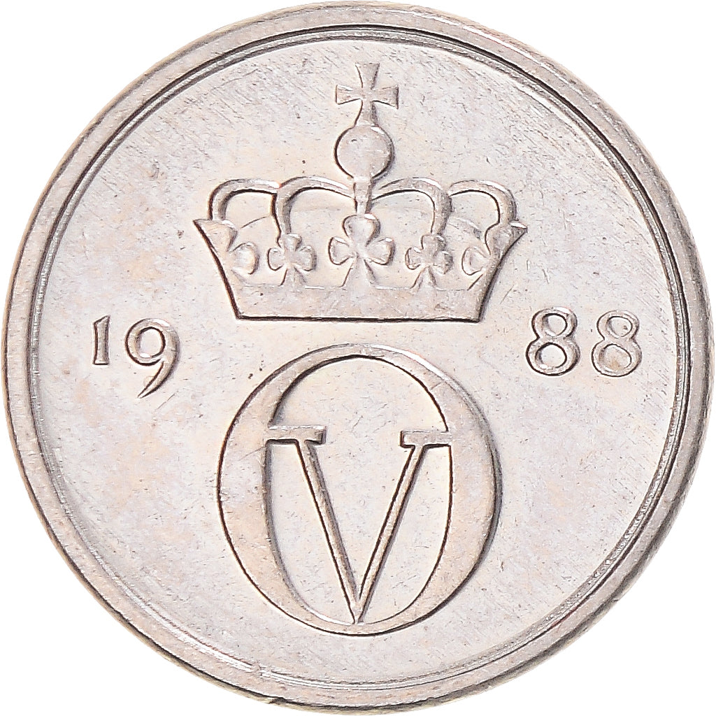 Moneda, Noruega, 10 Öre, 1988