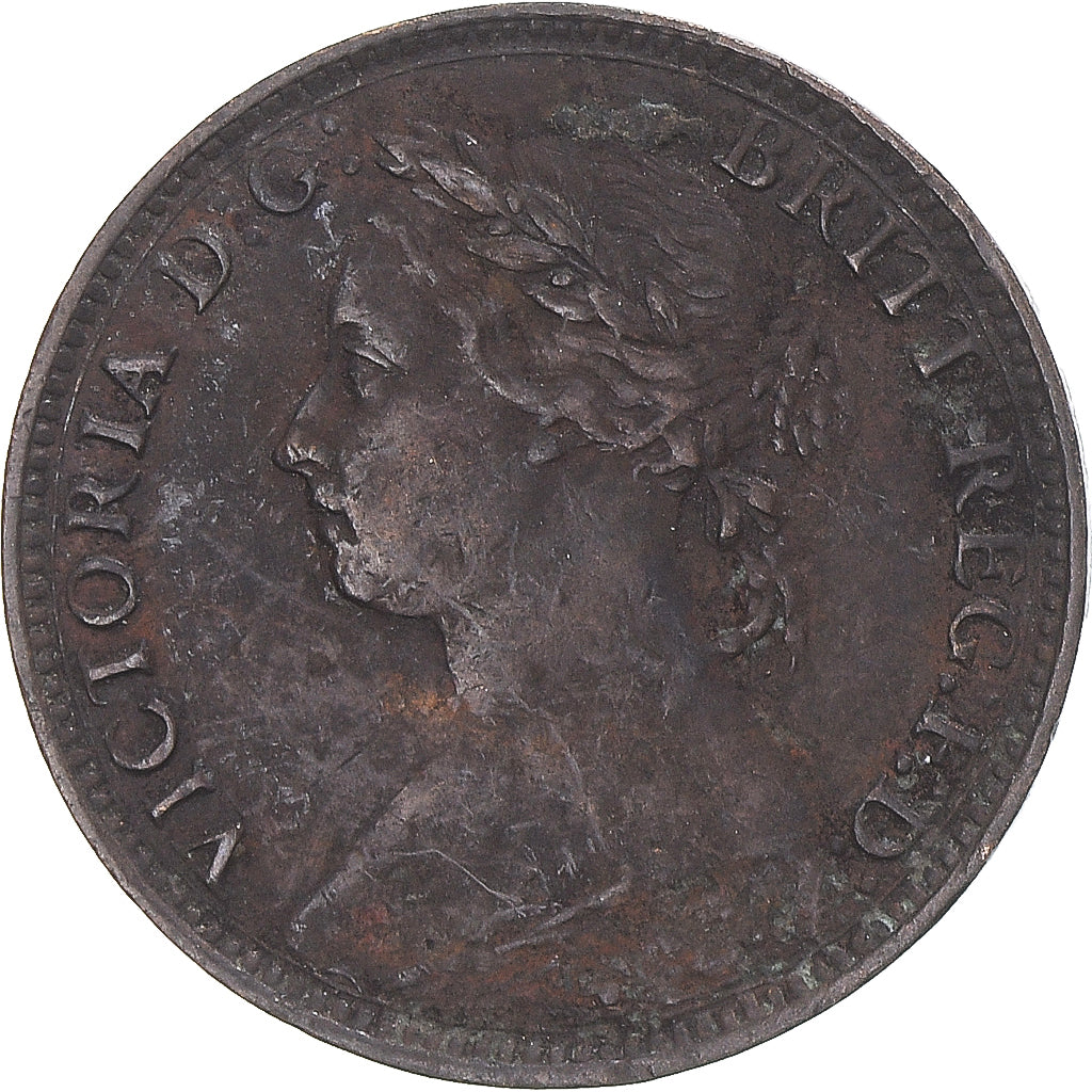 Moneda, Gran Bretaña, Farthing, 1881
