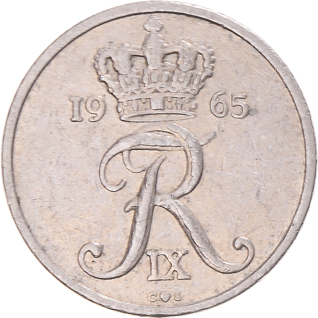 Moneta, Danimarca, 10 Öre, 1965