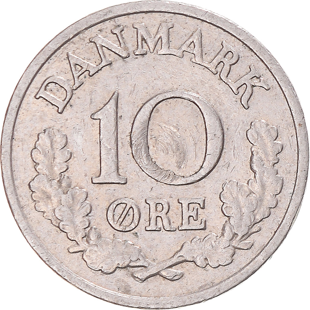 Moneta, Danimarca, 10 Öre, 1965