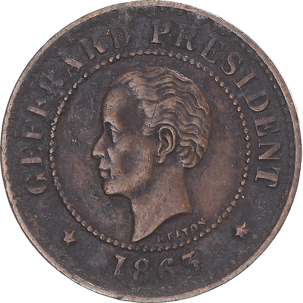 Munten, Haïti, 5 Centimes, 1863