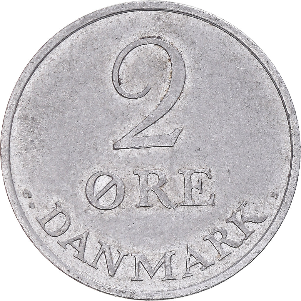 Moneda, Dinamarca, 2 Öre, 1969
